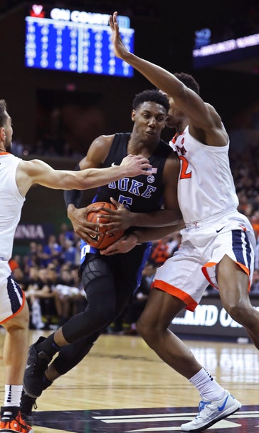 Barrett, 3s lead No. 2 Duke past No. 3 Virginia, 81-71